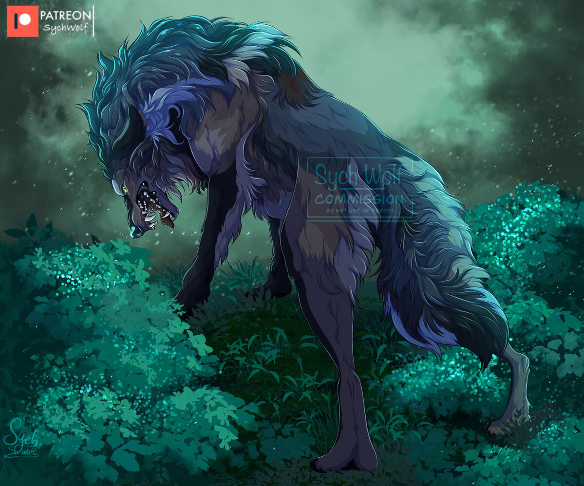 Fullbody illustration Shaded with background